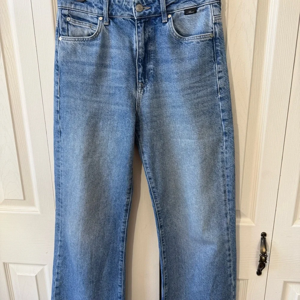 Mavi Jeans Aria High Rise Wide Leg Distressed Hem Womens Size 24 - Picture 4 of 12